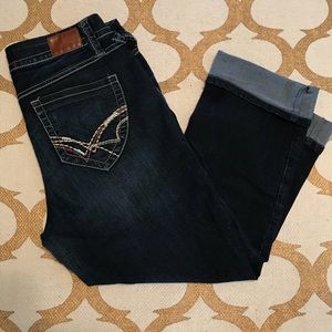 Size 12 Jean Capris dark wash